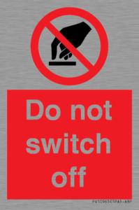Do not switch off 